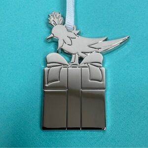 TIFFANY & CO Bird on Gift Silver Ornament - Limited Edition Holiday 2025